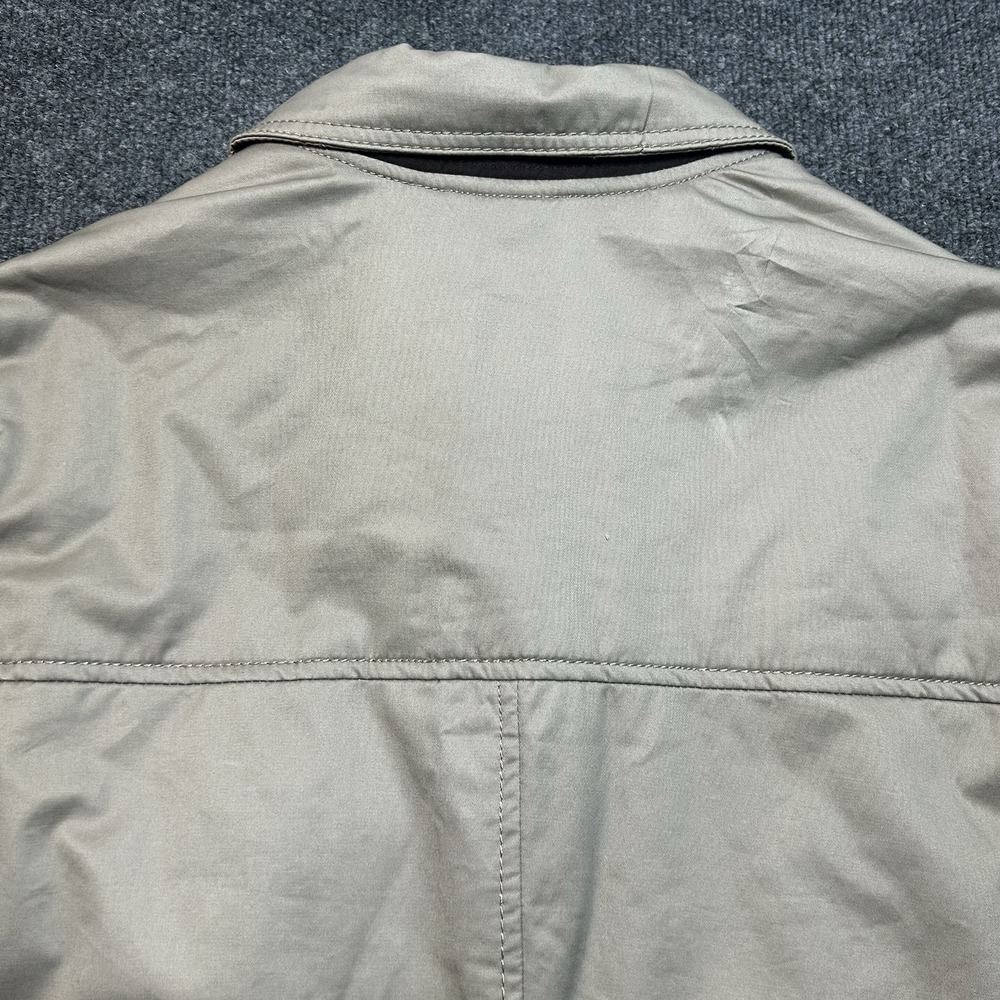 Zara Man Hidden Button Car Coat Technical Trench Jacket Beige Mens Sz XL - Picture 11 of 12